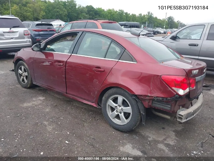 1G1PE5SB3G7193184 2016 Chevrolet Cruze Limited 1Lt Auto