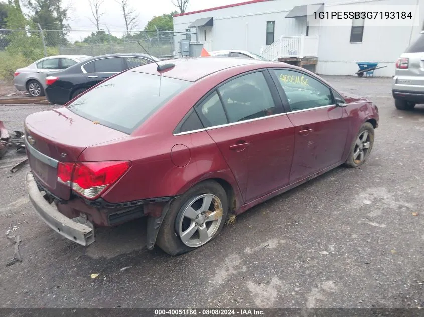 1G1PE5SB3G7193184 2016 Chevrolet Cruze Limited 1Lt Auto