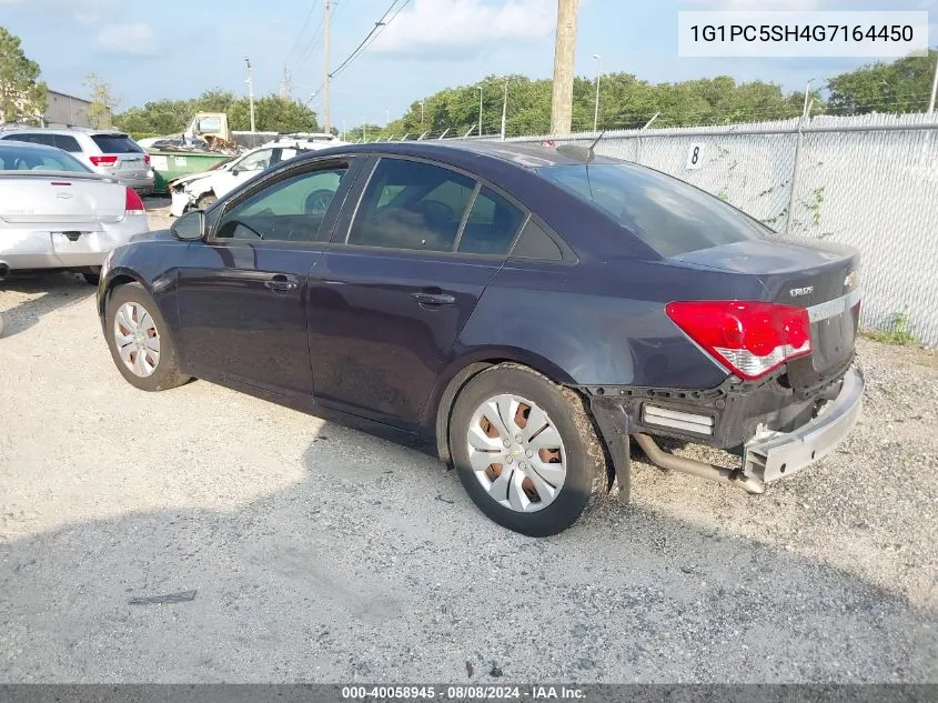 2016 Chevrolet Cruze Limited Ls Auto VIN: 1G1PC5SH4G7164450 Lot: 40058945