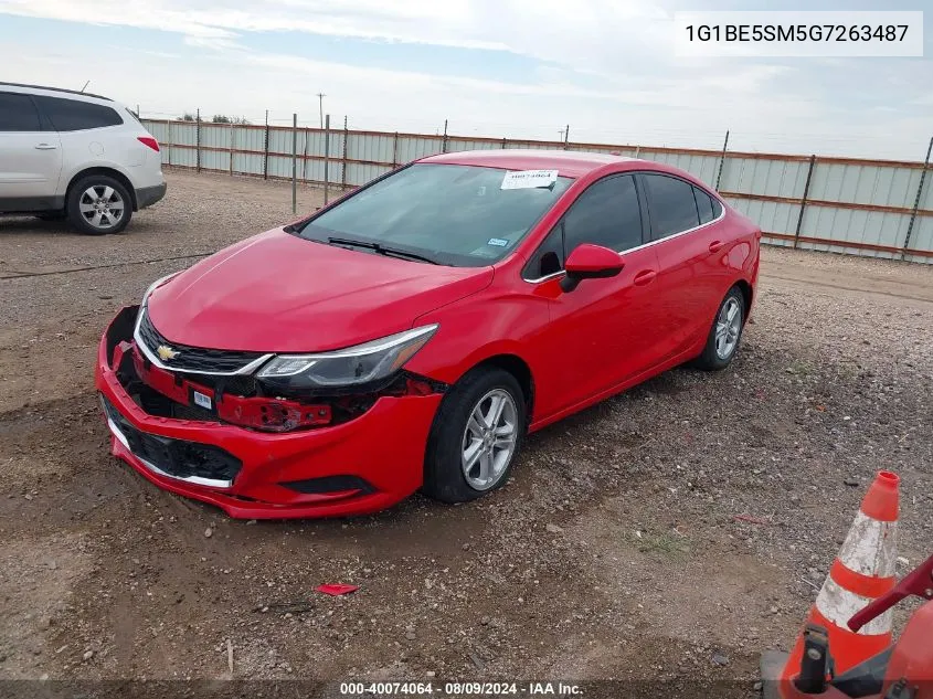 2016 Chevrolet Cruze Lt Auto VIN: 1G1BE5SM5G7263487 Lot: 40074064