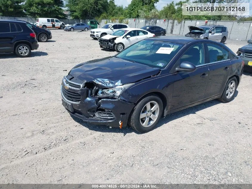 2016 Chevrolet Cruze Limited 1Lt Auto VIN: 1G1PE5SB7G7112168 Lot: 40074525