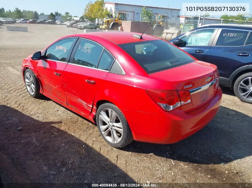 2016 Chevrolet Cruze Limited Ltz Auto VIN: 1G1PG5SB2G7130376 Lot: 40094438