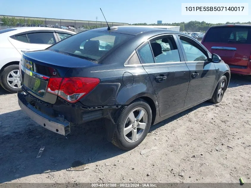 1G1PE5SB5G7140017 2016 Chevrolet Cruze Limited 1Lt Auto