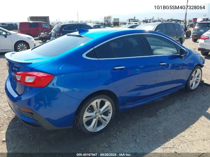 1G1BG5SM4G7328064 2016 Chevrolet Cruze Premier Auto