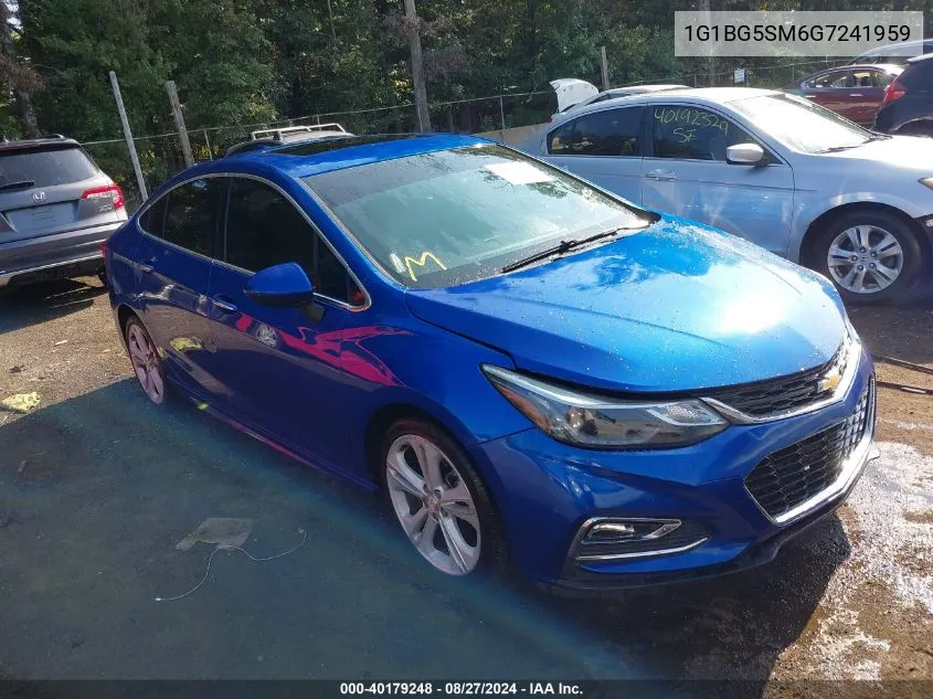 1G1BG5SM6G7241959 2016 Chevrolet Cruze Premier Auto