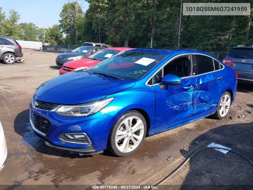 2016 Chevrolet Cruze Premier Auto VIN: 1G1BG5SM6G7241959 Lot: 40179248