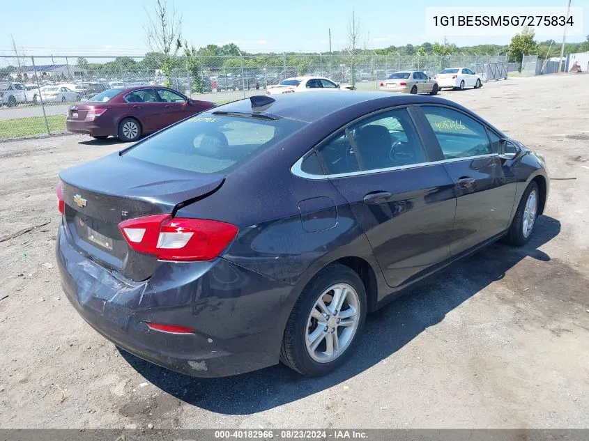 1G1BE5SM5G7275834 2016 Chevrolet Cruze Lt Auto