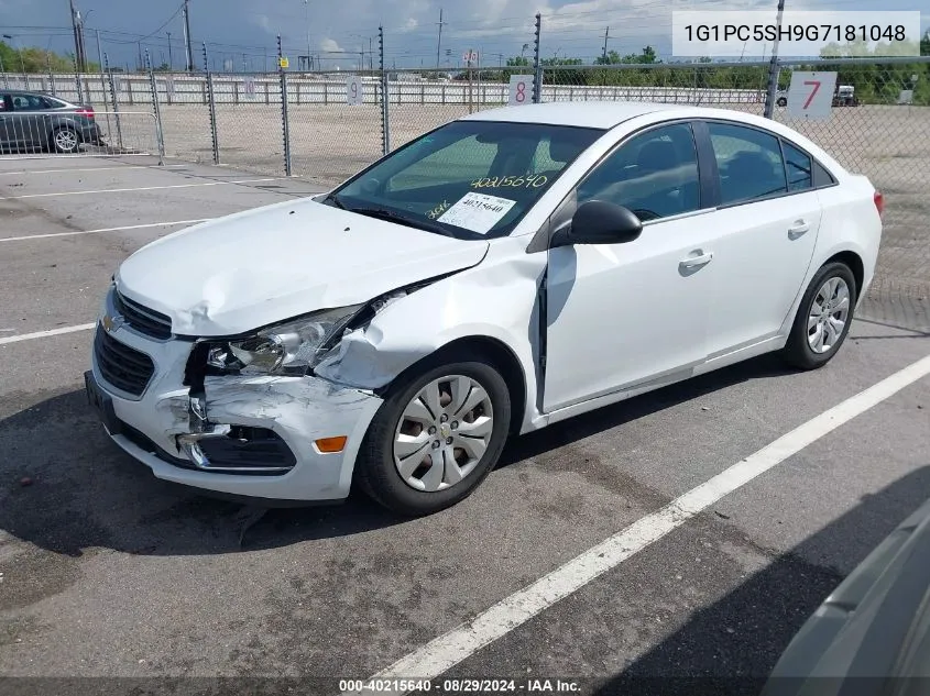 2016 Chevrolet Cruze Limited Ls Auto VIN: 1G1PC5SH9G7181048 Lot: 40215640