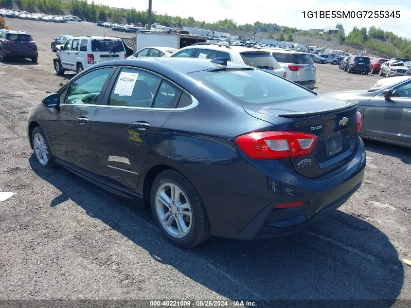 2016 Chevrolet Cruze Lt Auto VIN: 1G1BE5SM0G7255345 Lot: 40221009