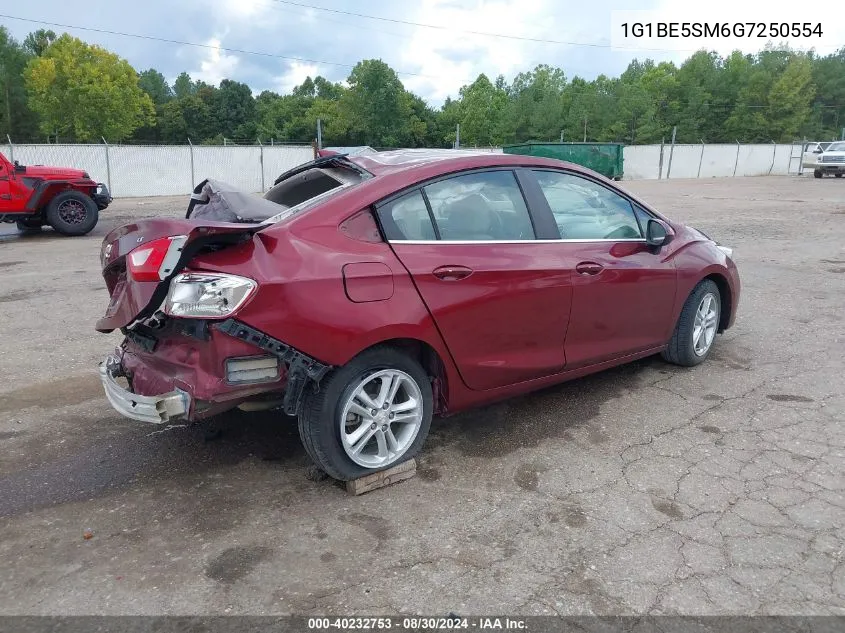 1G1BE5SM6G7250554 2016 Chevrolet Cruze Lt Auto