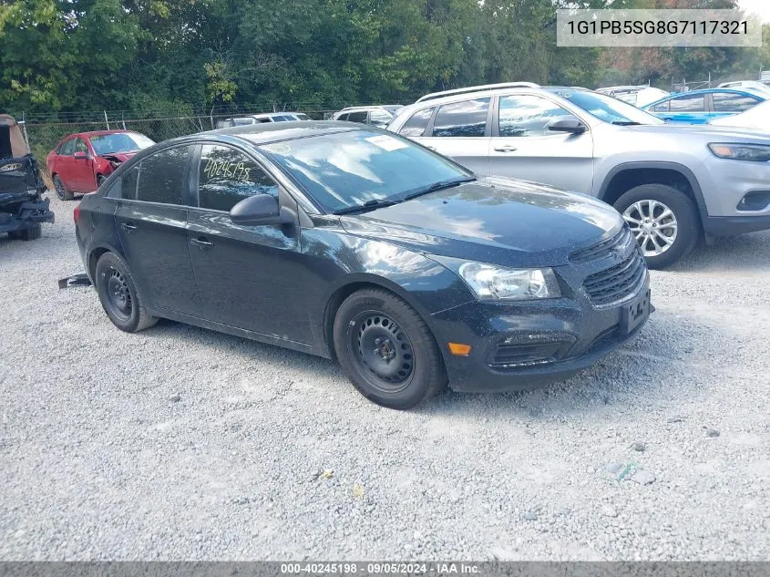 2016 Chevrolet Cruze Limited Ls Manual VIN: 1G1PB5SG8G7117321 Lot: 40245198