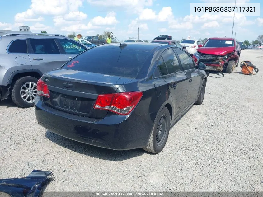 1G1PB5SG8G7117321 2016 Chevrolet Cruze Limited Ls Manual