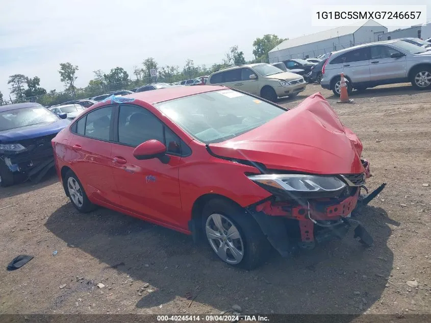 2016 Chevrolet Cruze Ls Auto VIN: 1G1BC5SMXG7246657 Lot: 40245414