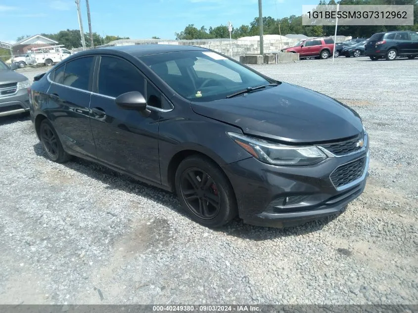 2016 Chevrolet Cruze Lt Auto VIN: 1G1BE5SM3G7312962 Lot: 40249380