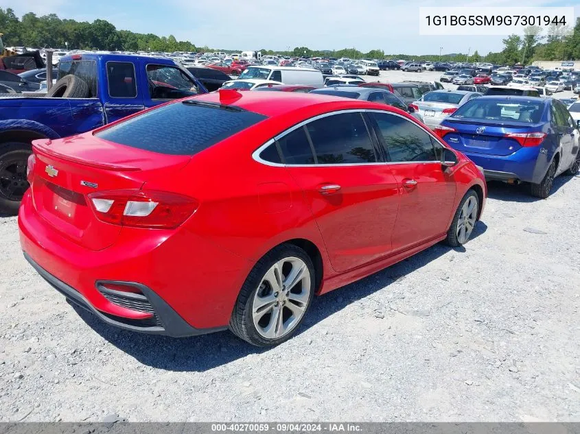 2016 Chevrolet Cruze Premier VIN: 1G1BG5SM9G7301944 Lot: 40270059