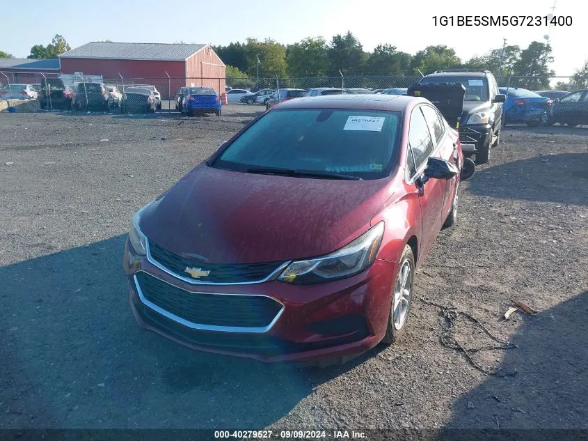 1G1BE5SM5G7231400 2016 Chevrolet Cruze Lt Auto