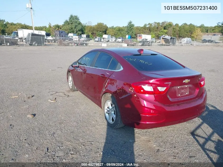 2016 Chevrolet Cruze Lt Auto VIN: 1G1BE5SM5G7231400 Lot: 40279527