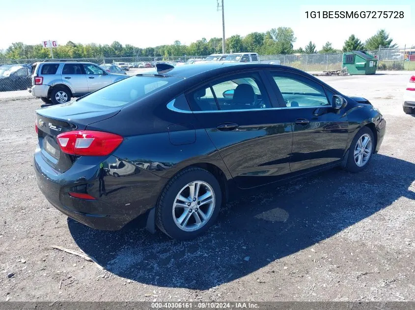 2016 Chevrolet Cruze Lt Auto VIN: 1G1BE5SM6G7275728 Lot: 40306161