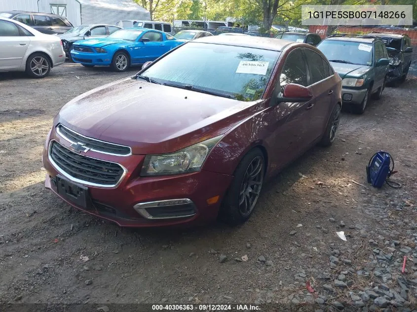 1G1PE5SB0G7148266 2016 Chevrolet Cruze Limited 1Lt Auto