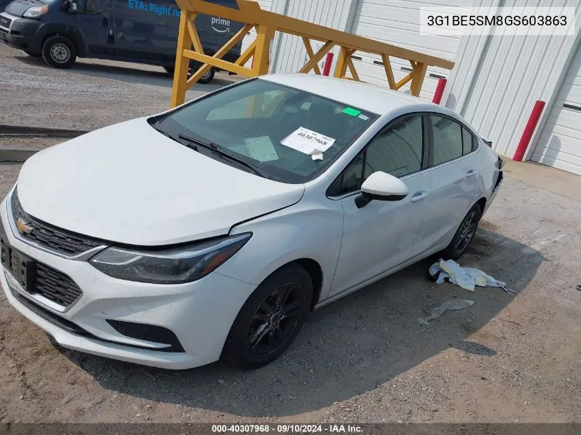 3G1BE5SM8GS603863 2016 Chevrolet Cruze Lt Auto