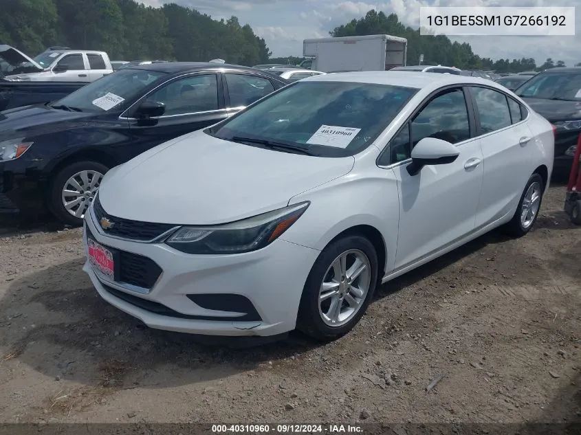 2016 Chevrolet Cruze Lt Auto VIN: 1G1BE5SM1G7266192 Lot: 40310960