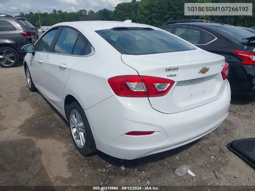 2016 Chevrolet Cruze Lt Auto VIN: 1G1BE5SM1G7266192 Lot: 40310960