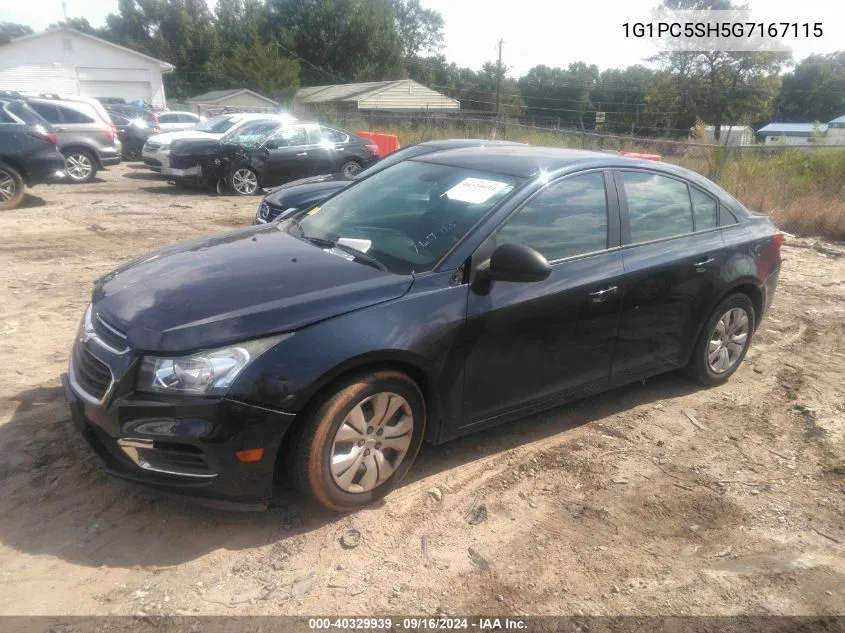 1G1PC5SH5G7167115 2016 Chevrolet Cruze Limited Ls Auto