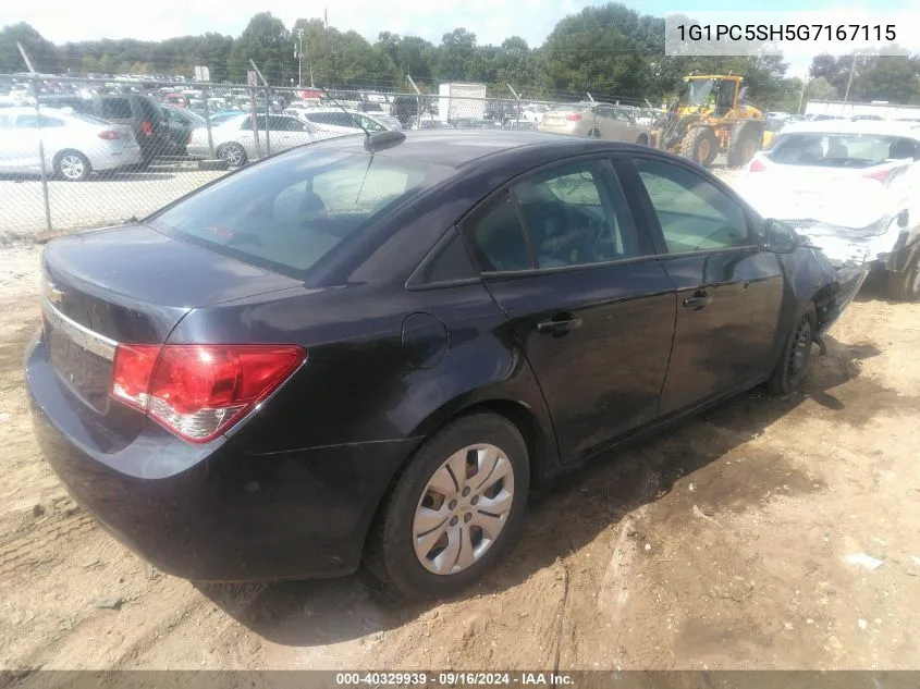 1G1PC5SH5G7167115 2016 Chevrolet Cruze Limited Ls Auto