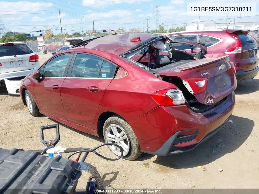 1G1BE5SM3G7310211 2016 Chevrolet Cruze Lt Auto