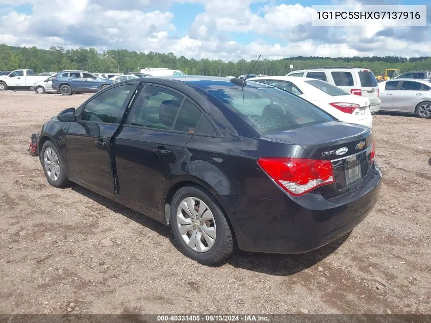 2016 Chevrolet Cruze Limited Ls Auto VIN: 1G1PC5SHXG7137916 Lot: 40331405