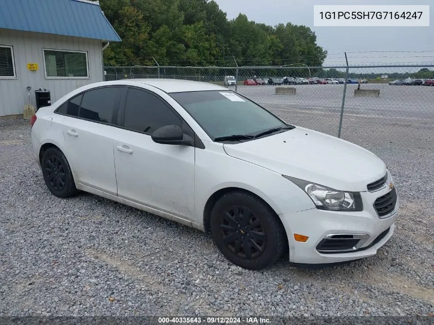 2016 Chevrolet Cruze Limited Ls Auto VIN: 1G1PC5SH7G7164247 Lot: 40335643