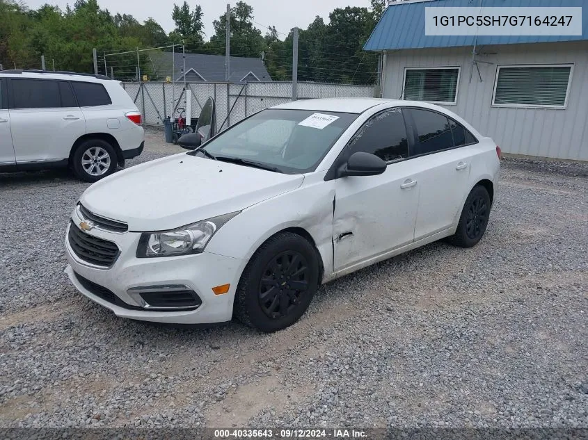 2016 Chevrolet Cruze Limited Ls Auto VIN: 1G1PC5SH7G7164247 Lot: 40335643