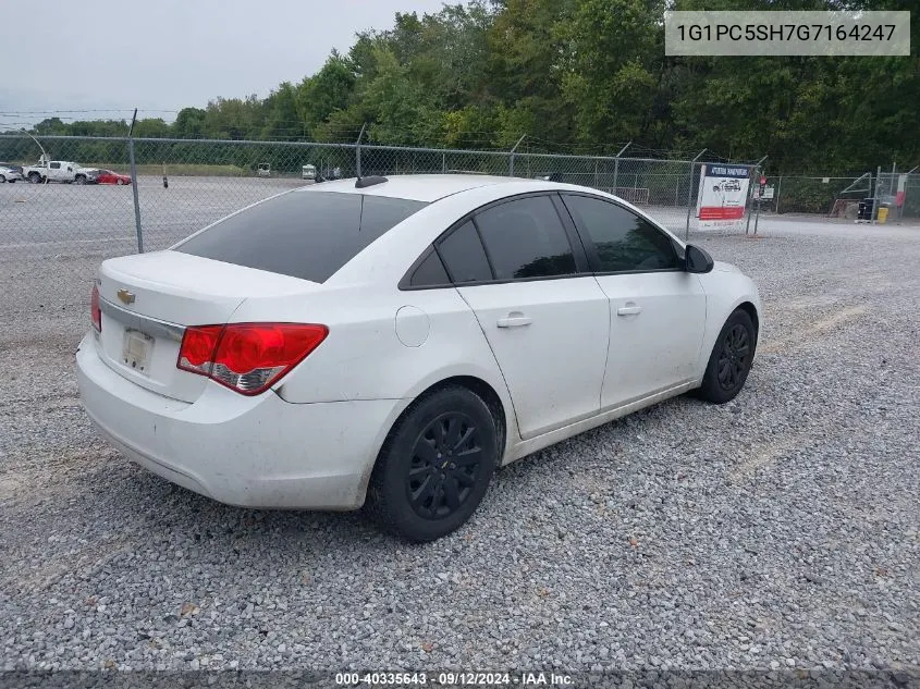 1G1PC5SH7G7164247 2016 Chevrolet Cruze Limited Ls Auto