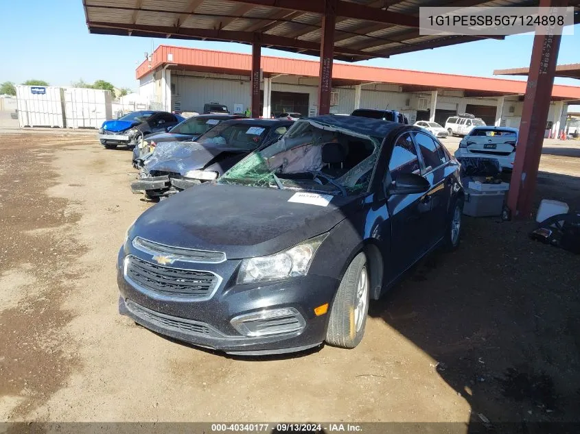 2016 Chevrolet Cruze Limited Lt VIN: 1G1PE5SB5G7124898 Lot: 40340177