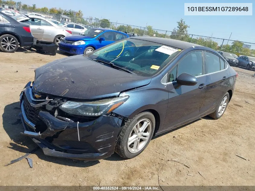 1G1BE5SM1G7289648 2016 Chevrolet Cruze Lt Auto