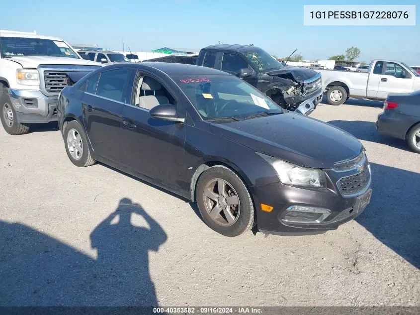 2016 Chevrolet Cruze Limited 1Lt Auto VIN: 1G1PE5SB1G7228076 Lot: 40353582