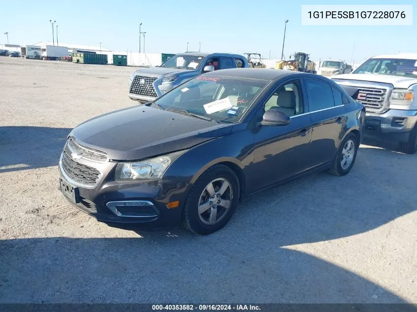 2016 Chevrolet Cruze Limited 1Lt Auto VIN: 1G1PE5SB1G7228076 Lot: 40353582