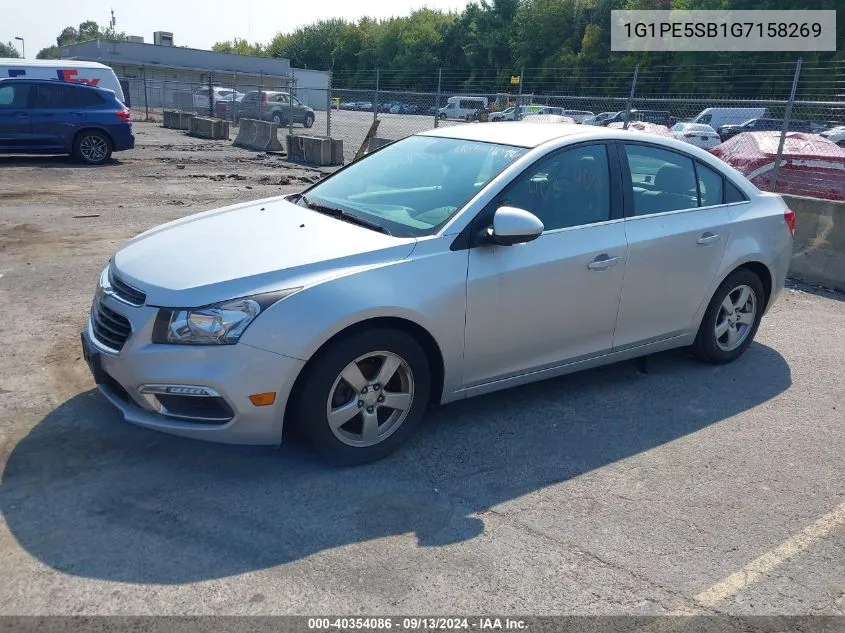 2016 Chevrolet Cruze Limited 1Lt Auto VIN: 1G1PE5SB1G7158269 Lot: 40354086