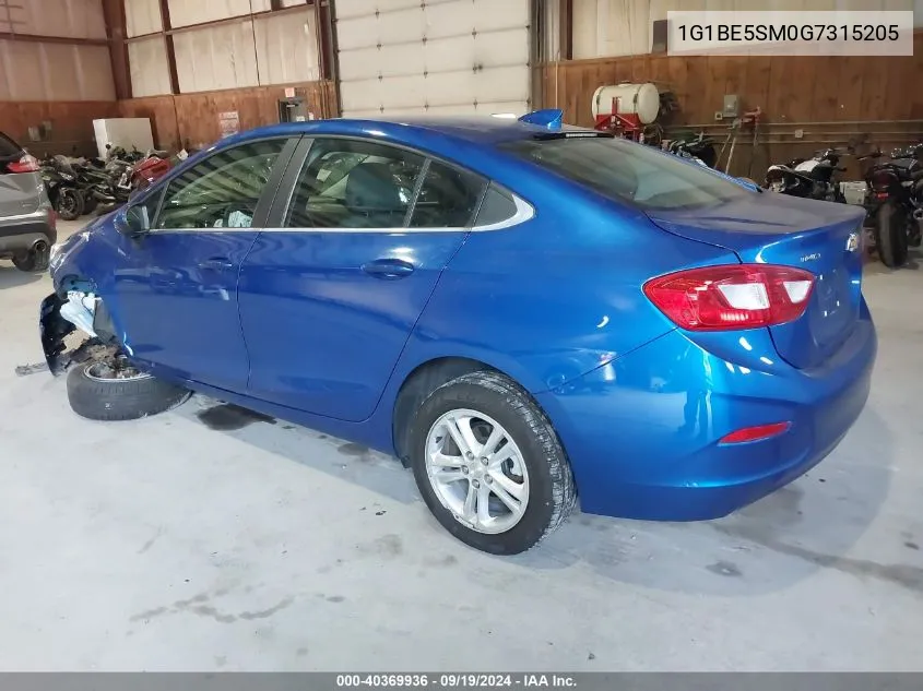 1G1BE5SM0G7315205 2016 Chevrolet Cruze Lt Auto