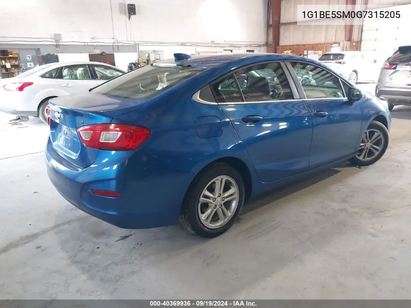 1G1BE5SM0G7315205 2016 Chevrolet Cruze Lt Auto