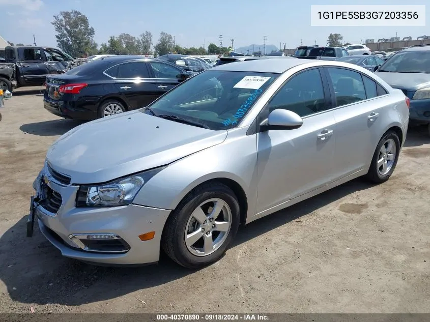 1G1PE5SB3G7203356 2016 Chevrolet Cruze Limited 1Lt Auto