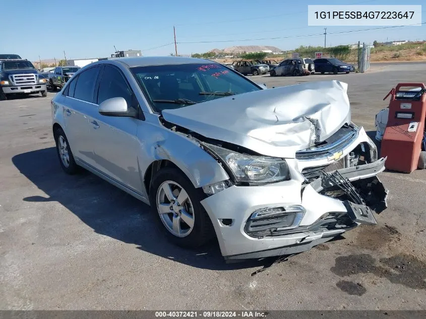 2016 Chevrolet Cruze Limited 1Lt Auto VIN: 1G1PE5SB4G7223647 Lot: 40372421