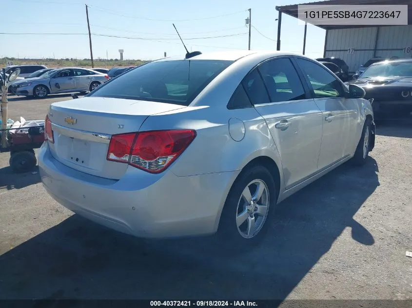 2016 Chevrolet Cruze Limited 1Lt Auto VIN: 1G1PE5SB4G7223647 Lot: 40372421