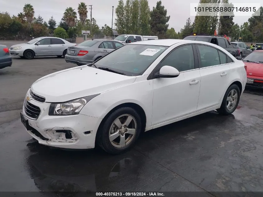 1G1PE5SB8G7146815 2016 Chevrolet Cruze Limited 1Lt Auto