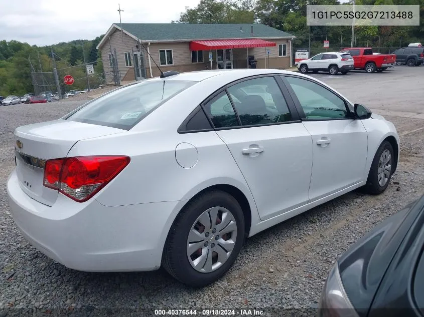 2016 Chevrolet Cruze Limited Ls Auto VIN: 1G1PC5SG2G7213488 Lot: 40376544