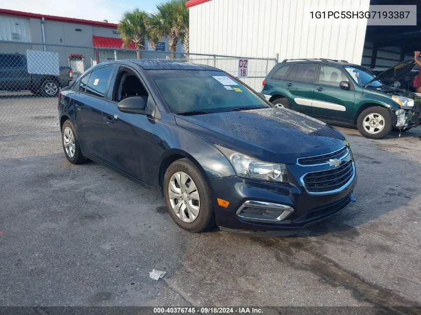 1G1PC5SH3G7193387 2016 Chevrolet Cruze Limited Ls