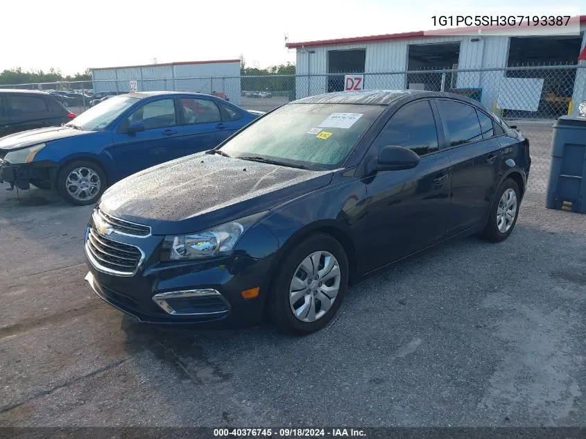 2016 Chevrolet Cruze Limited Ls VIN: 1G1PC5SH3G7193387 Lot: 40376745