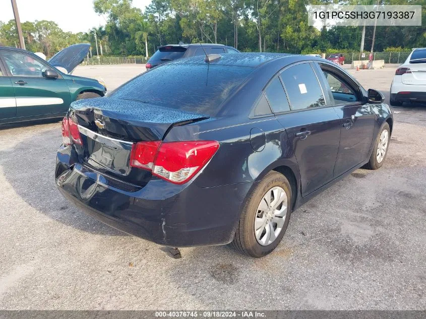 2016 Chevrolet Cruze Limited Ls VIN: 1G1PC5SH3G7193387 Lot: 40376745