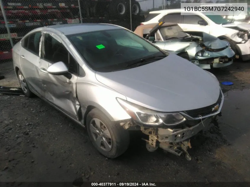 1G1BC5SM7G7242940 2016 Chevrolet Cruze Ls Auto