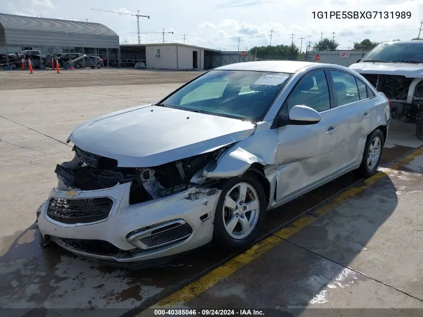 2016 Chevrolet Cruze Limited Lt VIN: 1G1PE5SBXG7131989 Lot: 40385046